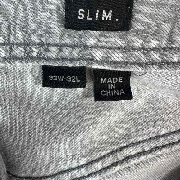 Superdry Slim Low Rider Jeans – Gray Denim waist 32 - Picture 4 of 15